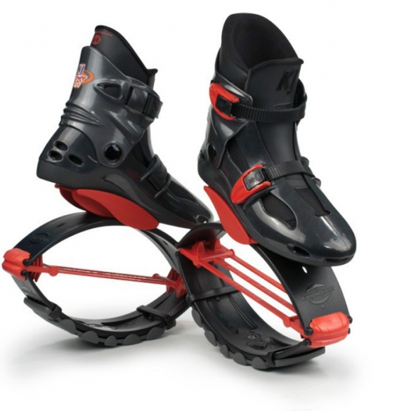 Kangoo Jumps Powershoe titanium rood KJPOWERSHOETITRED